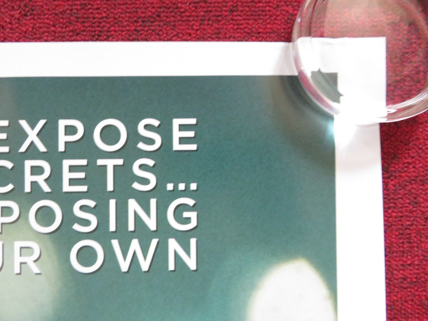 THE FIFTH ESTATE UK QUAD (30"x 40") ROLLED POSTER BENEDICT CUMBERBATCH 2013 Rendezvous Cinema Movie posters