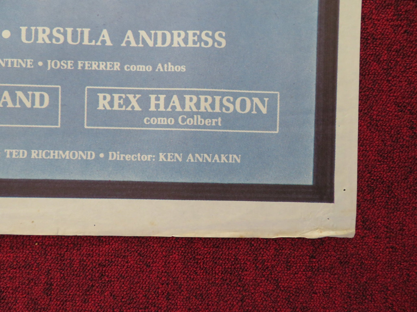 THE FIFTH MUSKETEER FOLDED SPANISH POSTER SYLVIA KRISTEL URSULA ANDRESS 1979 Rendezvous Cinema Movie posters