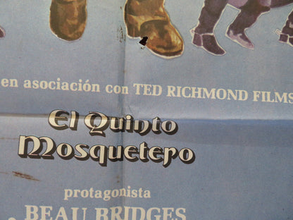 THE FIFTH MUSKETEER FOLDED SPANISH POSTER SYLVIA KRISTEL URSULA ANDRESS 1979 Rendezvous Cinema Movie posters