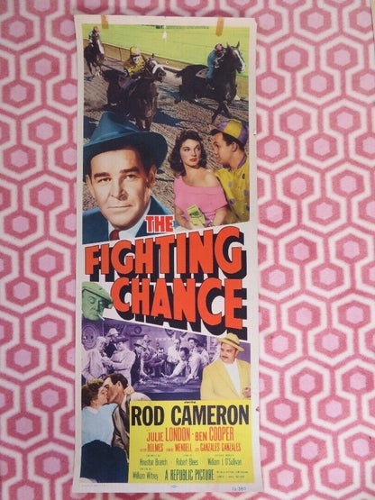 THE FIGHTING CHANCE US INSERT (14"x 36") POSTER ROD CAMERON JULIE LONDON 1955 Movie posters