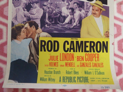 THE FIGHTING CHANCE US INSERT (14"x 36") POSTER ROD CAMERON JULIE LONDON 1955 Movie posters
