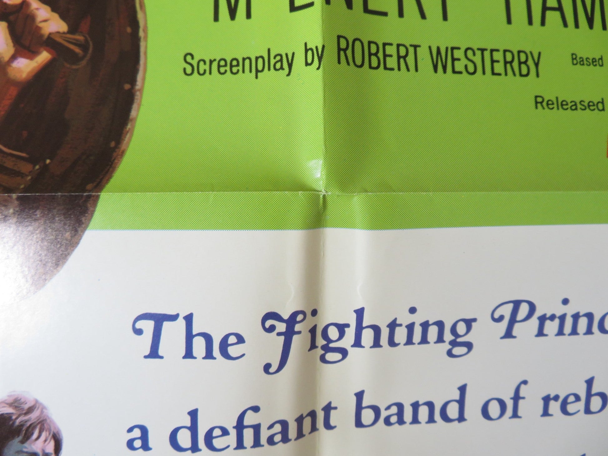 THE FIGHTING PRINCE OF DONEGAL - STYLE B FOLDED US ONE SHEET POSTER DISNEY 1966 Rendezvous Cinema Movie posters