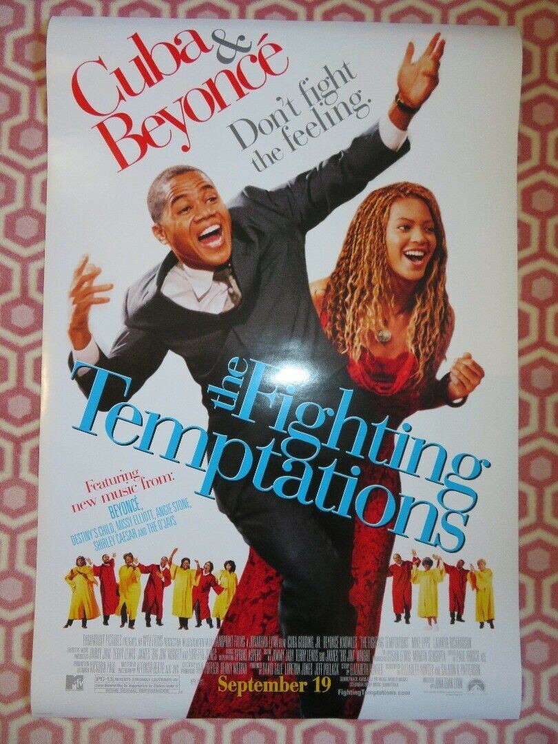 THE FIGHTING TEMPTATION US ROLLED POSTER BEYONCE CUBA GOODING JR. MTV 2003 Movie posters