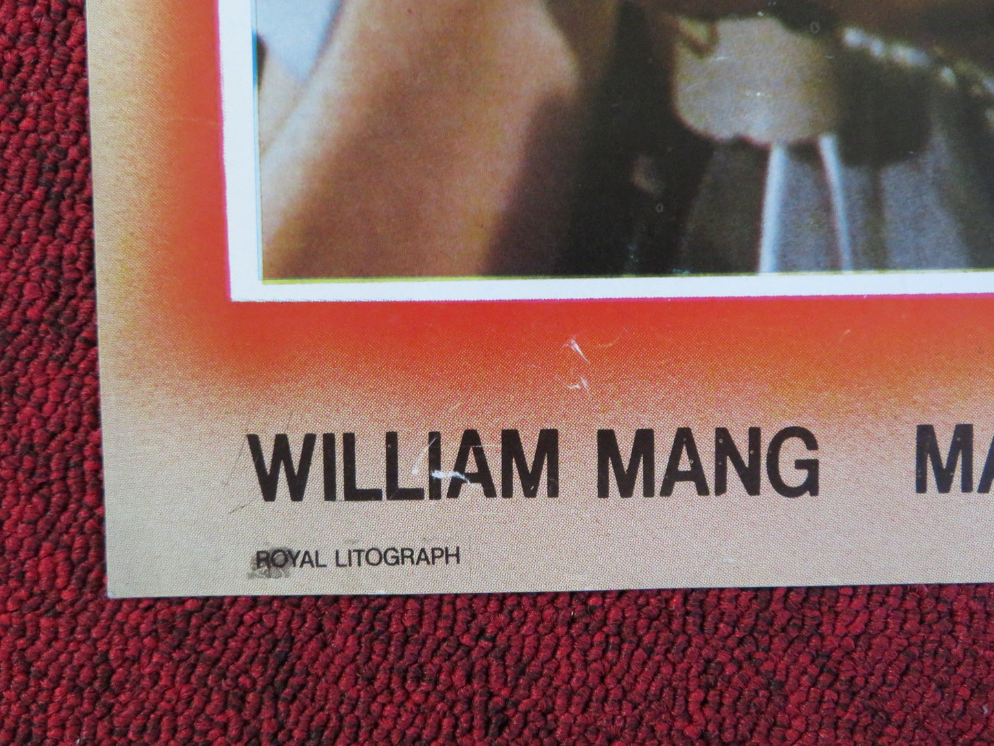 THE FINAL EXECUTIONER ITALIAN FOTOBUSTA POSTER WILLIAM MANG MARINA COSTA 1984 Rendezvous Cinema Movie posters