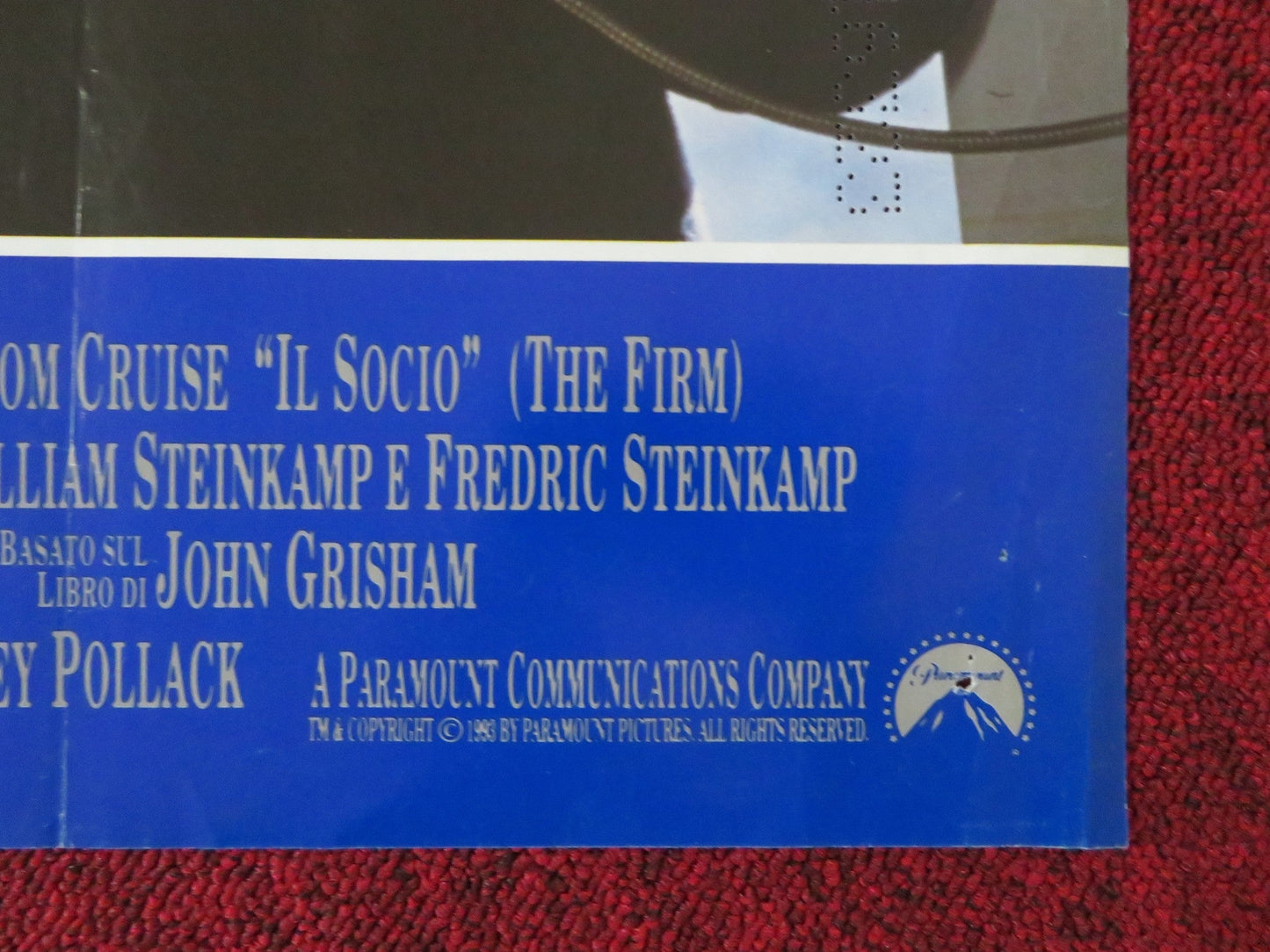 THE FIRM ITALIAN FOTOBUSTA POSTER TOM CRUISE GENE HACKMAN 1993 Rendezvous Cinema Movie posters