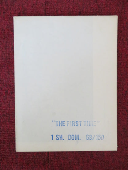 THE FIRST TIME FOLDED US ONE SHEET POSTER JACQUELINE BISSET WES STERN 1969 Rendezvous Cinema Movie posters