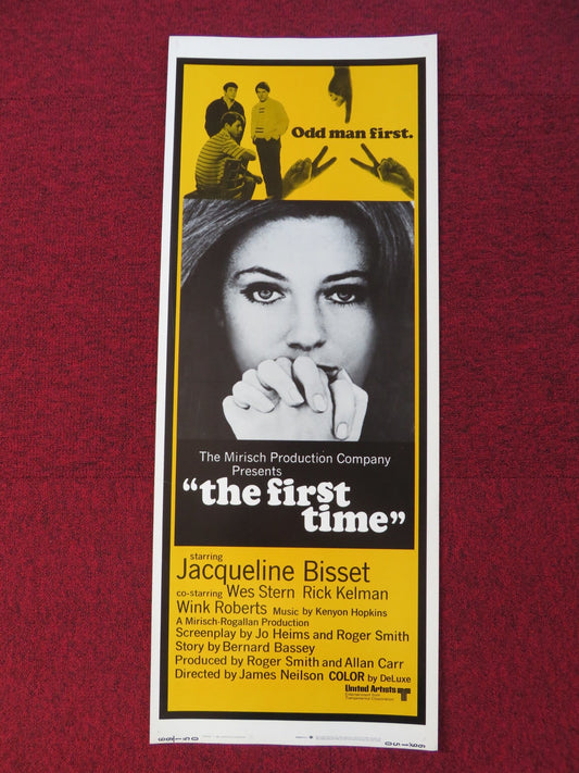 THE FIRST TIME US INSERT (14"x 36") POSTER JACQUELINE BISSET WES STERN 1969 Rendezvous Cinema Movie posters