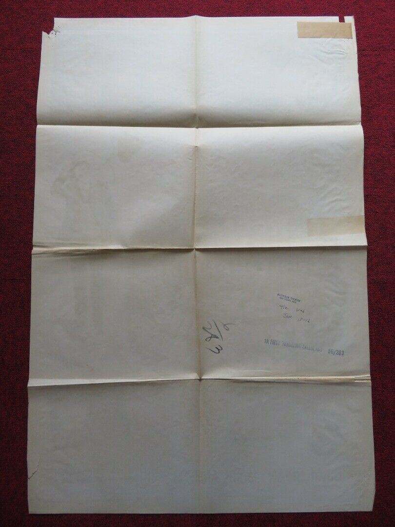 THE FIRST TRAVELING SALESLADY FOLDED US ONE SHEET POSTER GINGER ROGERS 1956 - Rendezvous Cinema