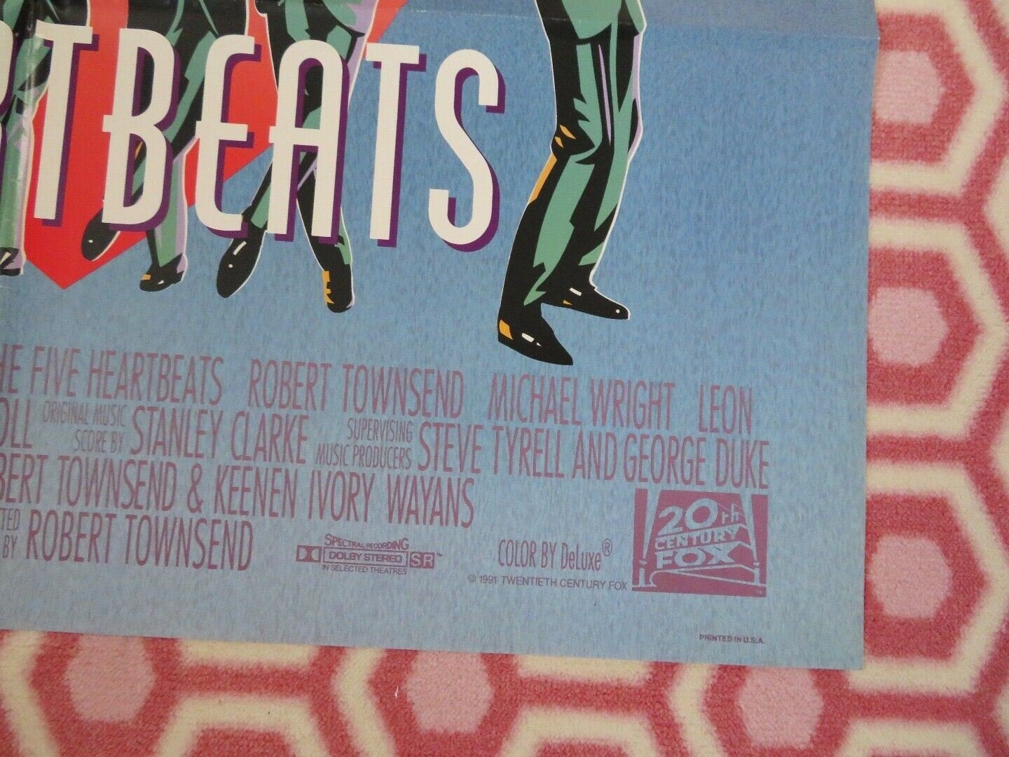 THE FIVE HEARTBEATS US ONE SHEET POSTER ROBERT TOWNSEND MICHAEL WRIGHT Movie posters