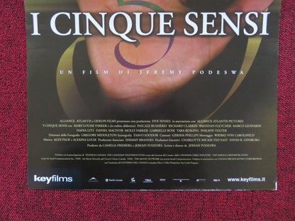 THE FIVE SENSES ITALIAN LOCANDINA POSTER MOLLY PARKER NADIA LITZ 1999 Rendezvous Cinema Movie posters