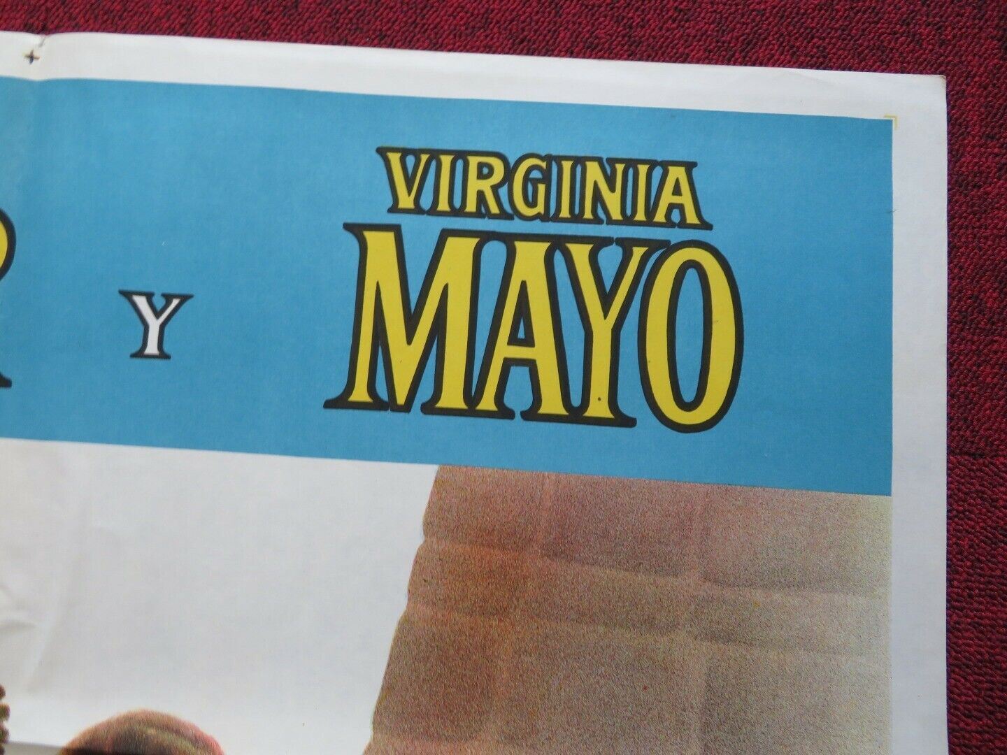 THE FLAME AND THE ARROW FOLDED ARGENTINA POSTER BURT LANCASTER 1951 - Rendezvous Cinema