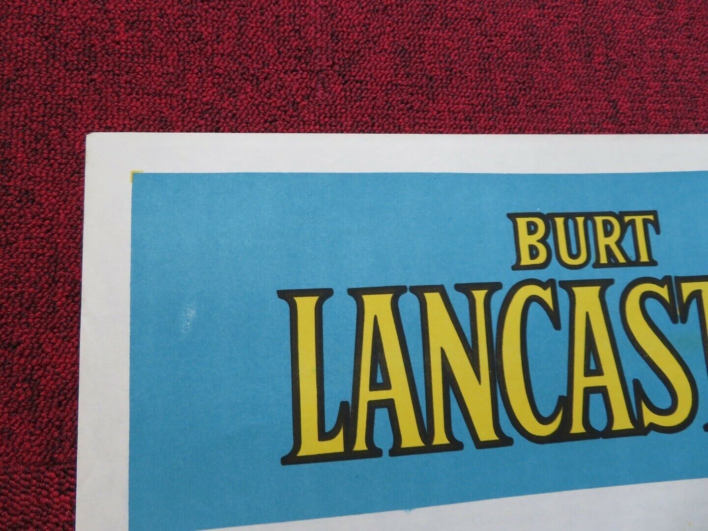 THE FLAME AND THE ARROW FOLDED ARGENTINA POSTER BURT LANCASTER 1951 - Rendezvous Cinema