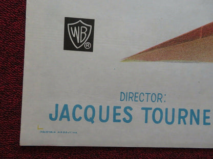 THE FLAME AND THE ARROW FOLDED ARGENTINA POSTER BURT LANCASTER 1951 - Rendezvous Cinema