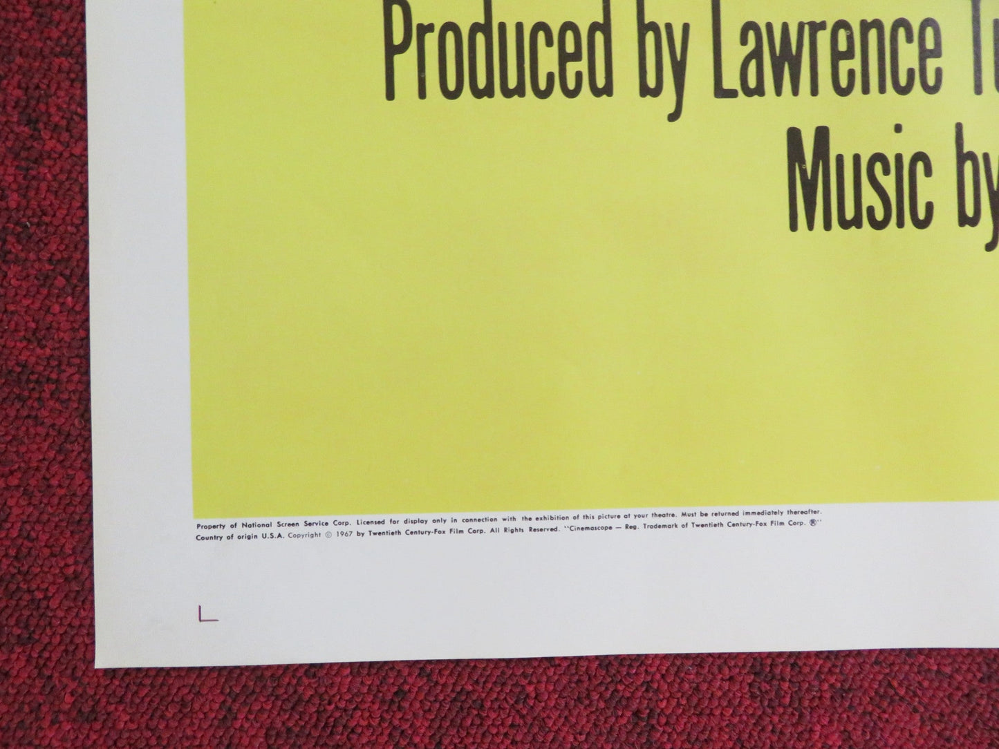 THE FLIM - FLAM MAN FOLDED US ONE SHEET POSTER GEORGE C. SCOTT SUE LYON 1967 Rendezvous Cinema Movie posters