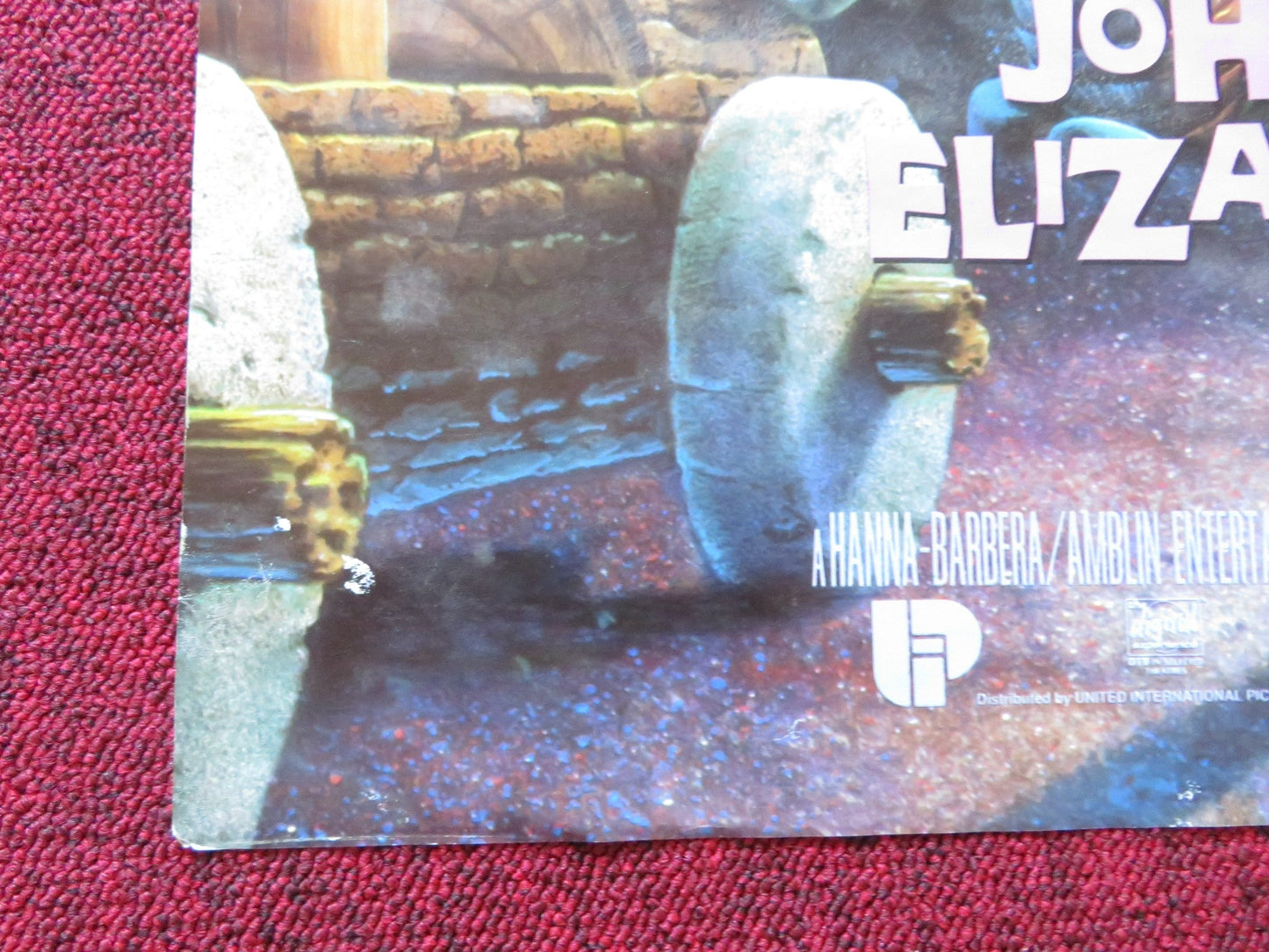 THE FLINTSTONES - B UK QUAD POSTER FOLDED JOHN GOODMAN RICK MORANIS 1994 Rendezvous Cinema Movie posters