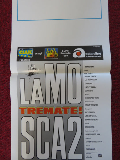 THE FLY II ITALIAN LOCANDINA POSTER ERIC STOLTZ DAPHNE ZUNIGA 1989 Rendezvous Cinema Movie posters