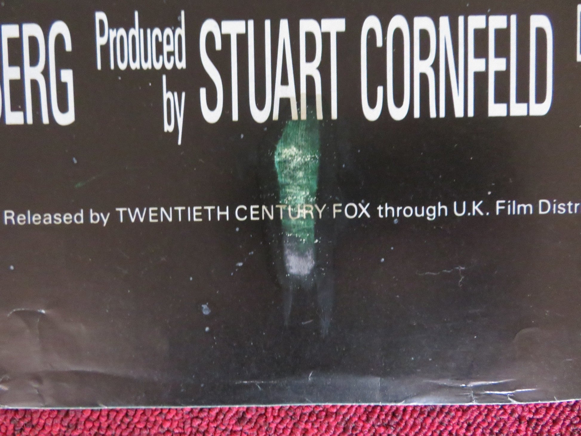 THE FLY UK QUAD POSTER FOLDED JEFF GOLDBLUM GEENA DAVIS DAVID CRONENBERG 1986 Rendezvous Cinema Movie posters