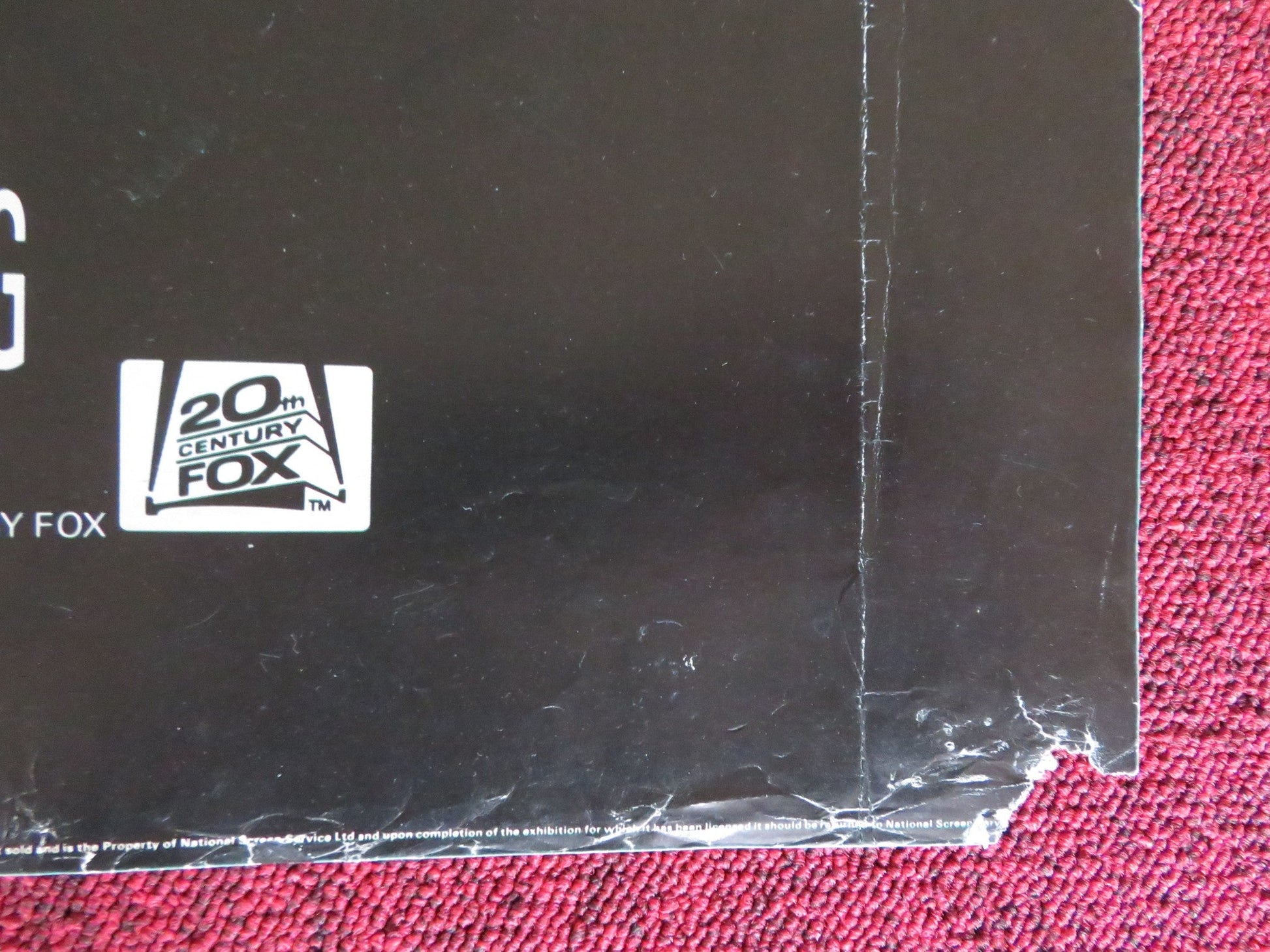 THE FLY UK QUAD POSTER FOLDED JEFF GOLDBLUM GEENA DAVIS DAVID CRONENBERG 1986 Rendezvous Cinema Movie posters