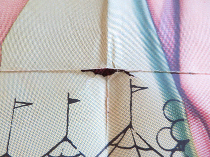 THE FLYING FONTAINES FOLDED US ONE SHEET POSTER MICHAEL CALLAN EVY NORLAND 1959 Rendezvous Cinema Movie posters