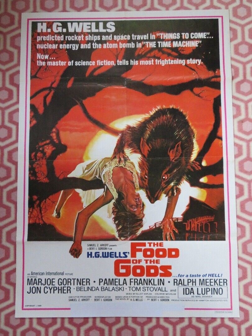 THE FOOD OF THE GODS LEBANESE (39"X 27.5") ROLLED POSTER H.G.WELLS 1976 - Rendezvous Cinema