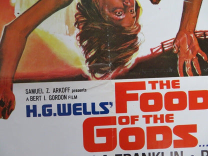 THE FOOD OF THE GODS LEBANESE (39"X 27.5") ROLLED POSTER H.G.WELLS 1976 - Rendezvous Cinema
