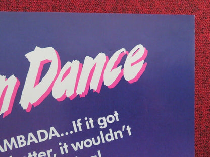 THE FORBIDDEN DANCE FOLDED US ONE SHEET POSTER LAURA HARRING JEFF JAMES 1990 Movie posters