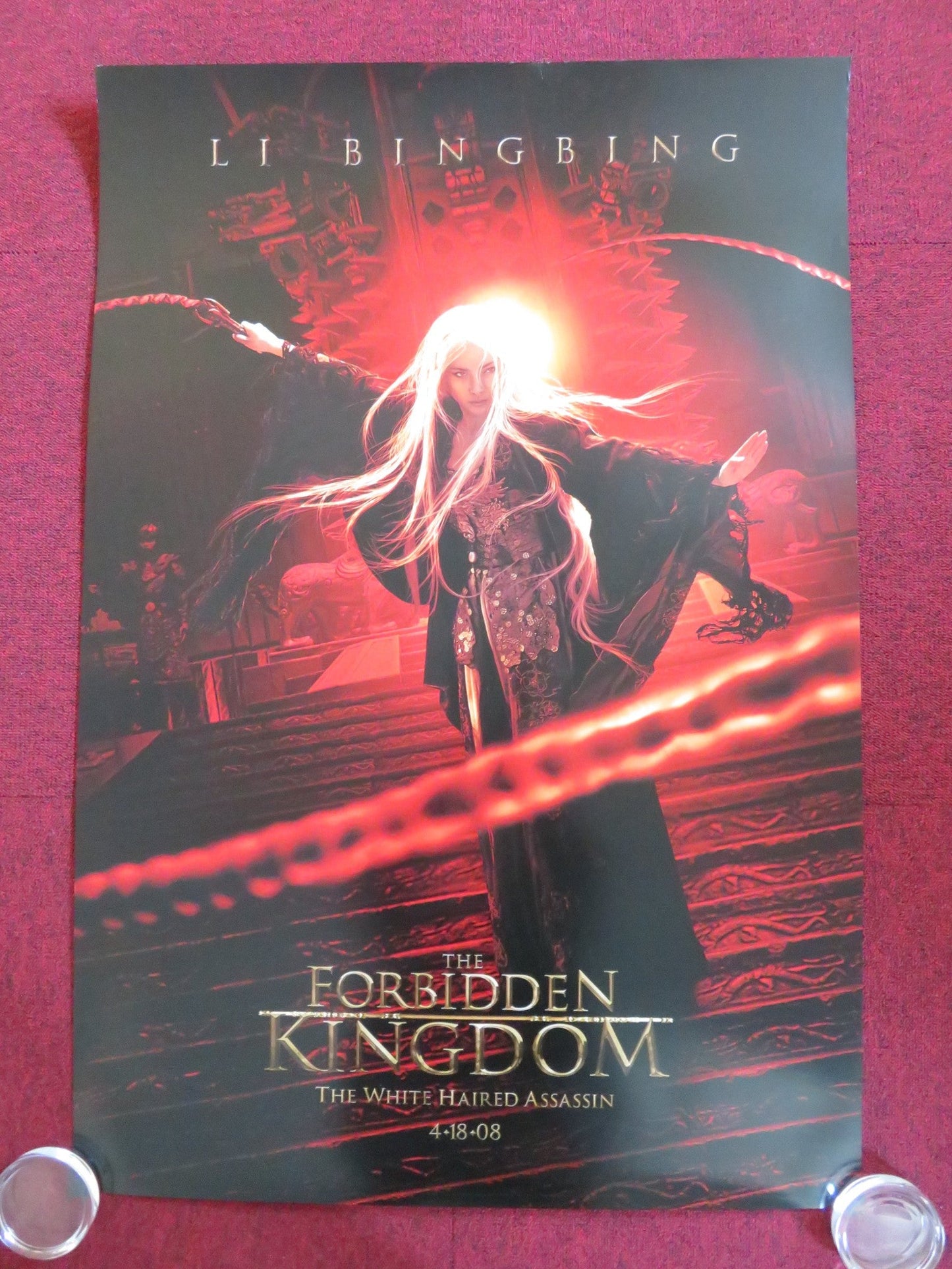 THE FORBIDDEN KINGDOM - A US ONE SHEET ROLLED POSTER LI BINGBING LI CHAN 2008 Rendezvous Cinema Movie posters