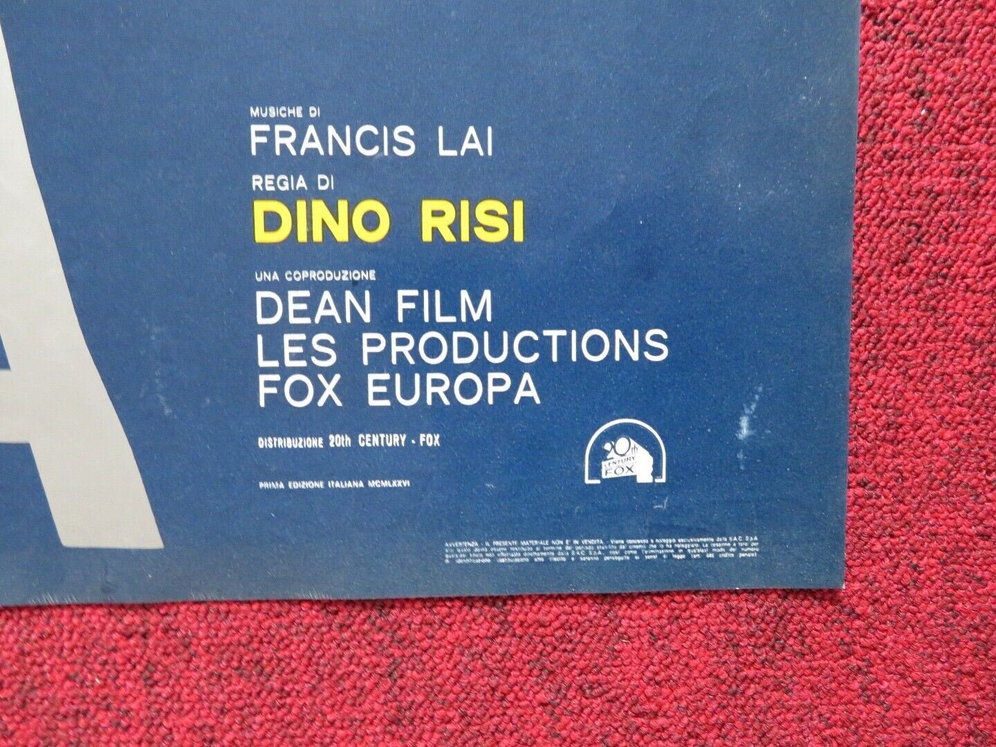 THE FORBIDDEN ROOM ITALIAN FOGLIO ROLLED POSTER CATHERINE DENEUVE 1977 Movie posters