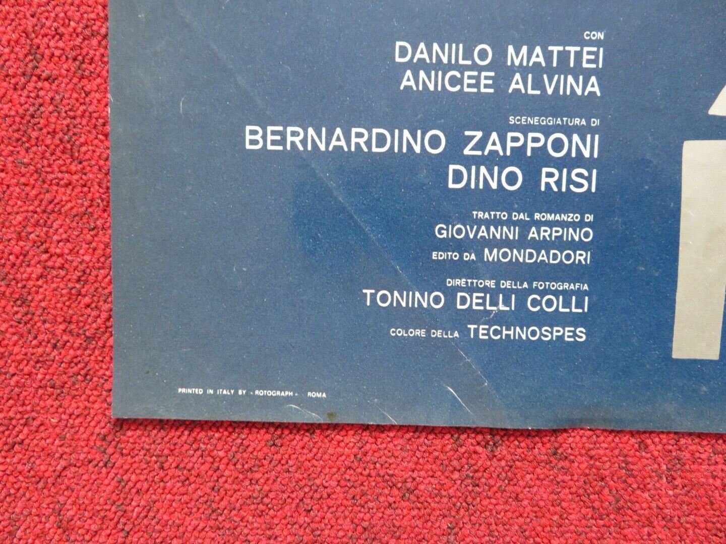 THE FORBIDDEN ROOM ITALIAN FOGLIO ROLLED POSTER CATHERINE DENEUVE 1977 Movie posters