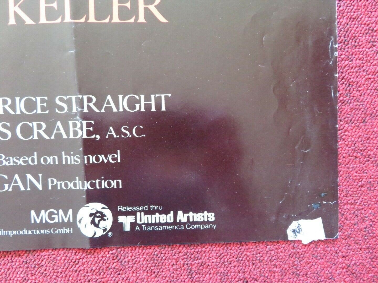 THE FORMULA FOLDED US ONE SHEET POSTER GEORGE C. SCOTT MARLON BRANDO 1980 Movie posters