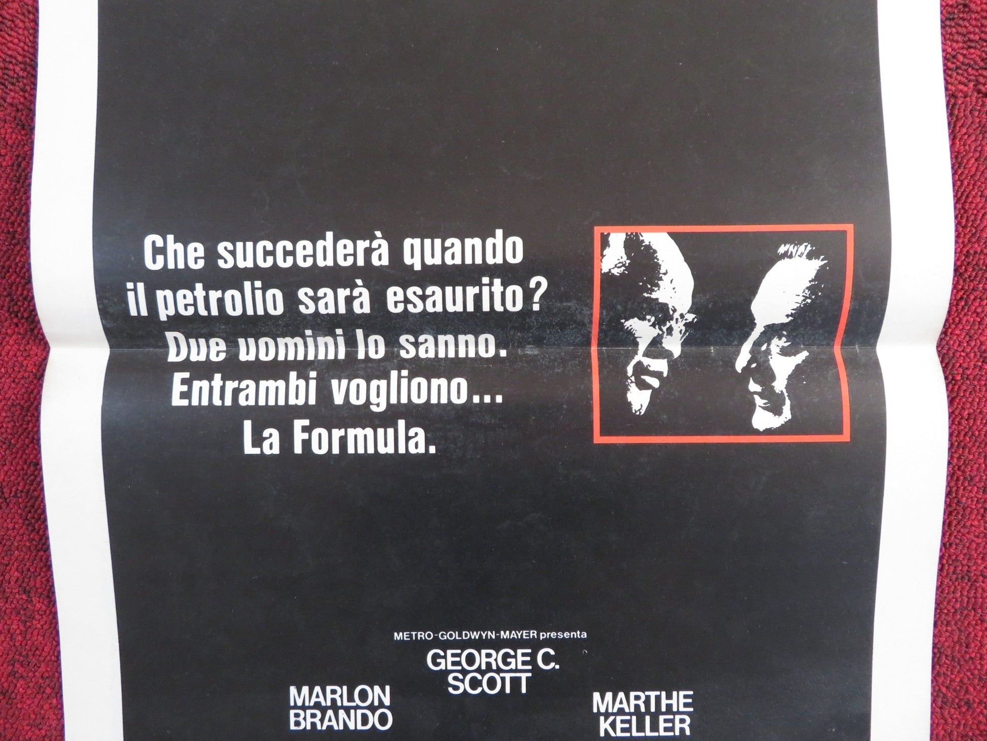 THE FORMULA ITALIAN LOCANDINA POSTER GEORGE C. SCOTT MARLON BRANDO 1981 Rendezvous Cinema Movie posters