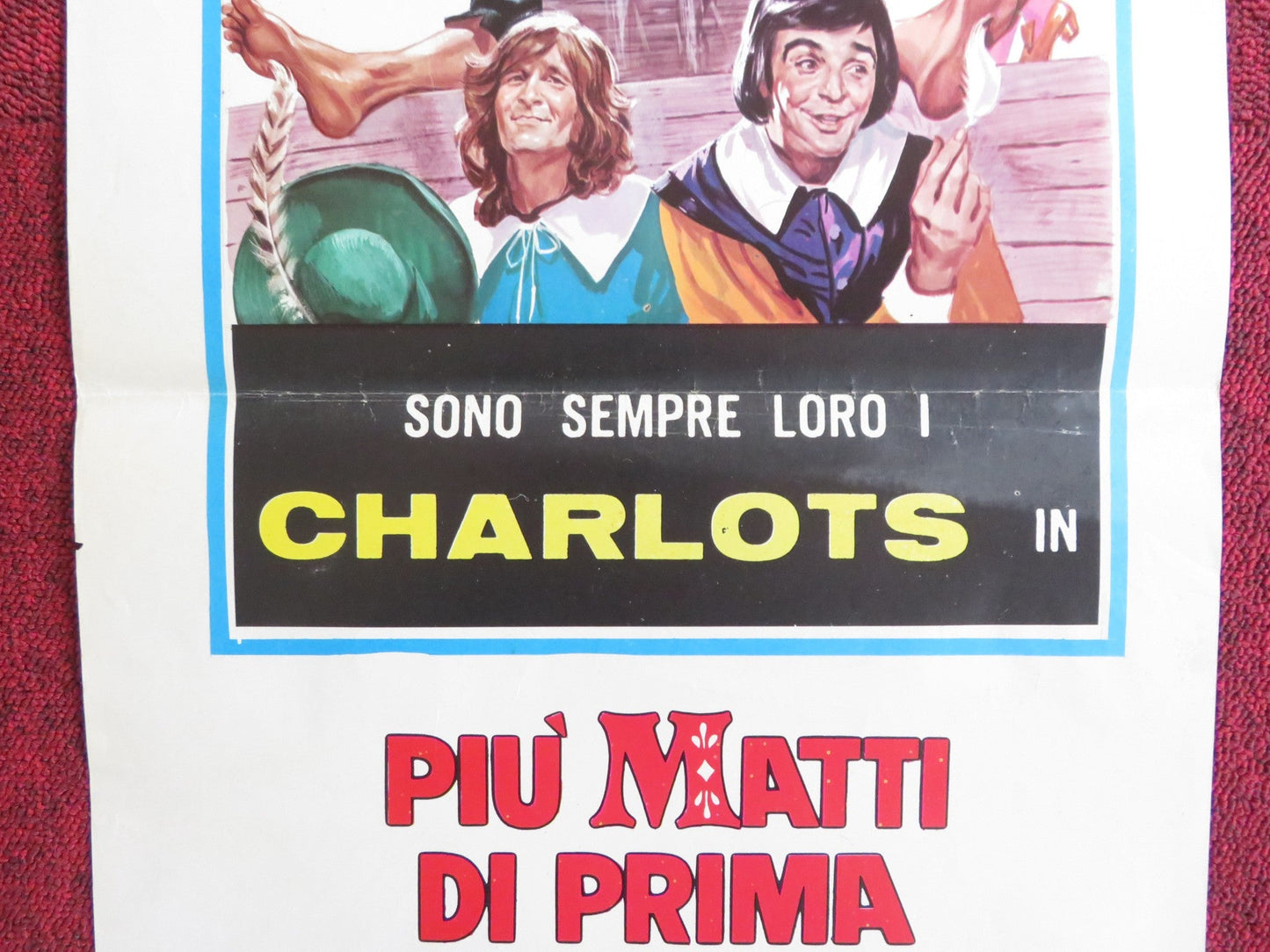 THE FOUR CHARLOTS MUSKETEERS ITALIAN LOCANDINA POSTER JOSEPHINE CHAPLIN 1974 Rendezvous Cinema Movie posters