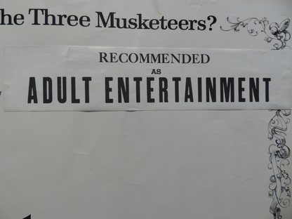 THE FOUR MUSKETEERS: MILADY'S REVENGE US HALF SHEET (22"x 28") POSTER 1975 Rendezvous Cinema Movie posters