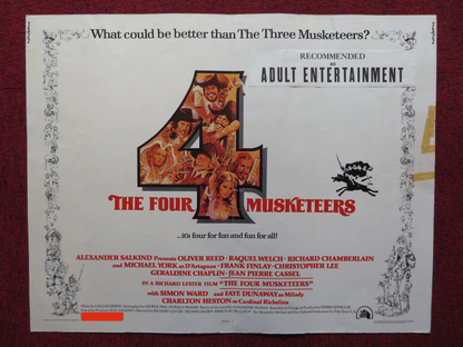THE FOUR MUSKETEERS: MILADY'S REVENGE US HALF SHEET (22"x 28") POSTER 1975 Rendezvous Cinema Movie posters