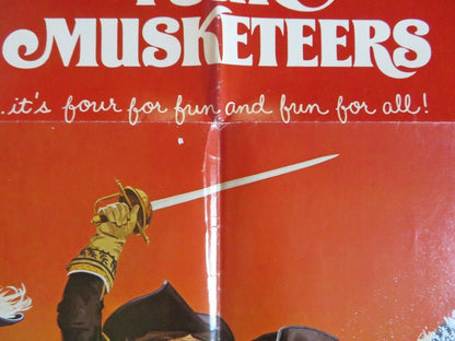 THE FOUR MUSKETEERS STYLE C FOLDED US ONE SHEET POSTER CHRISTOPHER LEE 1975 Movie posters