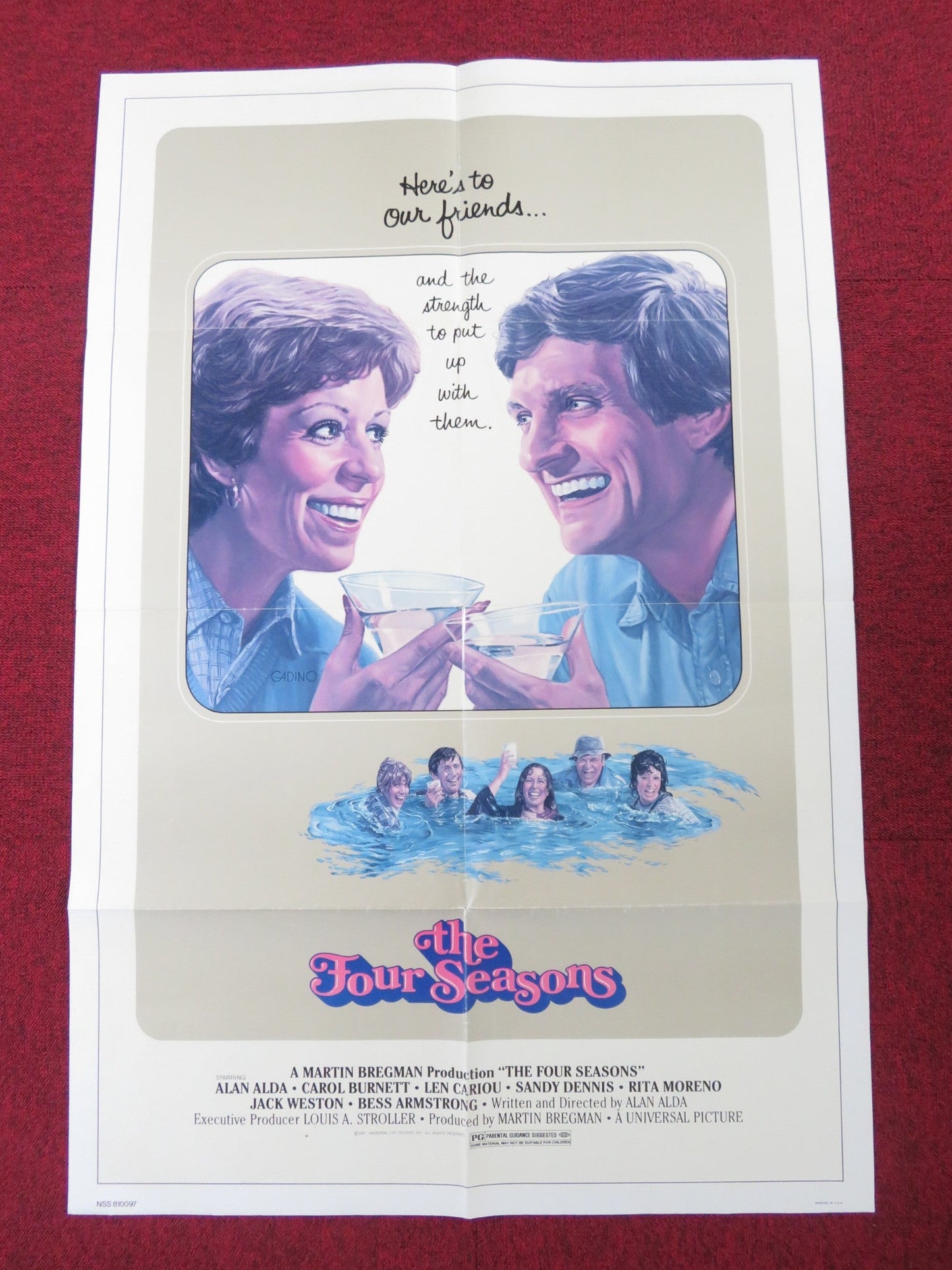 THE FOUR SEASONS FOLDED US ONE SHEET POSTER ALAN ALDA CAROL BURNETT 1981 Rendezvous Cinema Movie posters