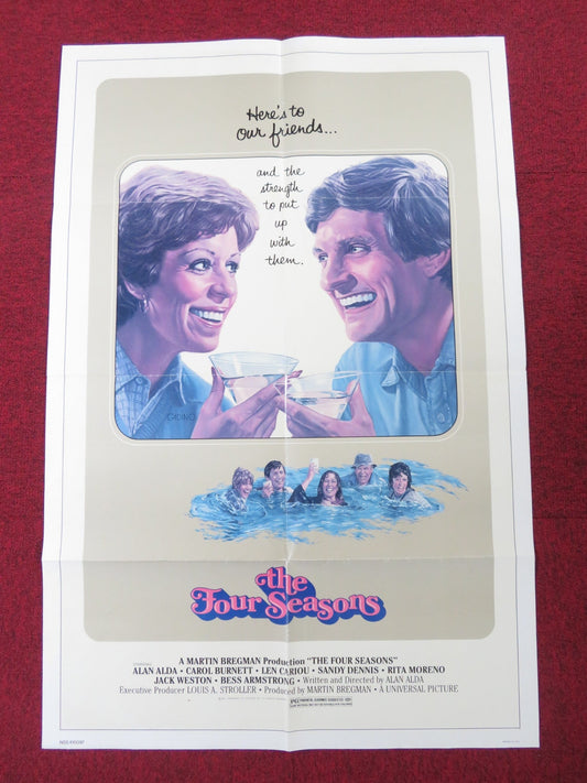 THE FOUR SEASONS FOLDED US ONE SHEET POSTER ALAN ALDA CAROL BURNETT 1981 Rendezvous Cinema Movie posters