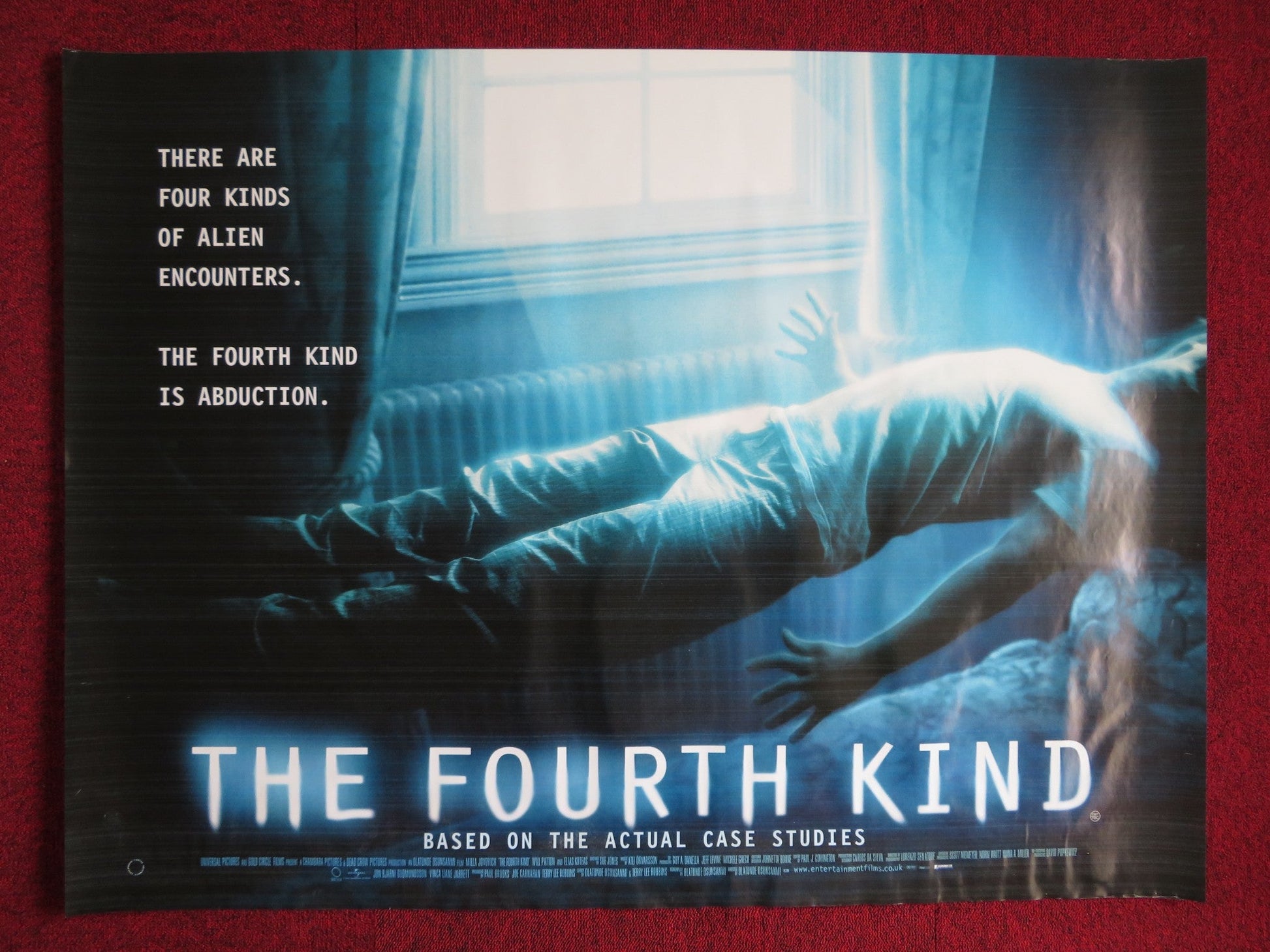 THE FOURTH KIND UK QUAD (30"x 40") ROLLED POSTER MILLA JOVOVICH WILL PATTON 2009 Rendezvous Cinema Movie posters