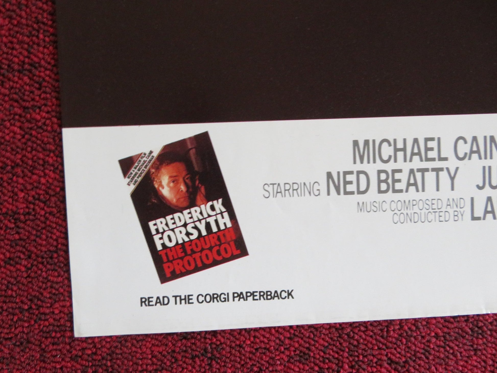 THE FOURTH PROTOCOL FOLDED US ONE SHEET POSTER MICHAEL CAINE PIERCE BROSNAN 1987 Rendezvous Cinema Movie posters