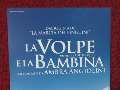 THE FOX AND THE CHILD ITALIAN LOCANDINA POSTER BERTILLE NOEL - BRUNEAU 2007 Rendezvous Cinema Movie posters