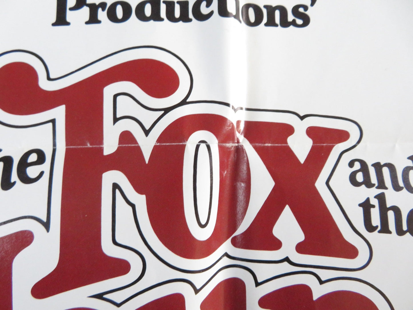 THE FOX AND THE HOUND FOLDED US ONE SHEET POSTER DISNEY MICKEY ROONEY 1981 Rendezvous Cinema Movie posters