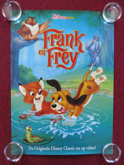 THE FOX AND THE HOUND FRENCH VHS VIDEO POSTER DISNEY M. ROONEY KURT RUSSELL 1981 Rendezvous Cinema Movie posters