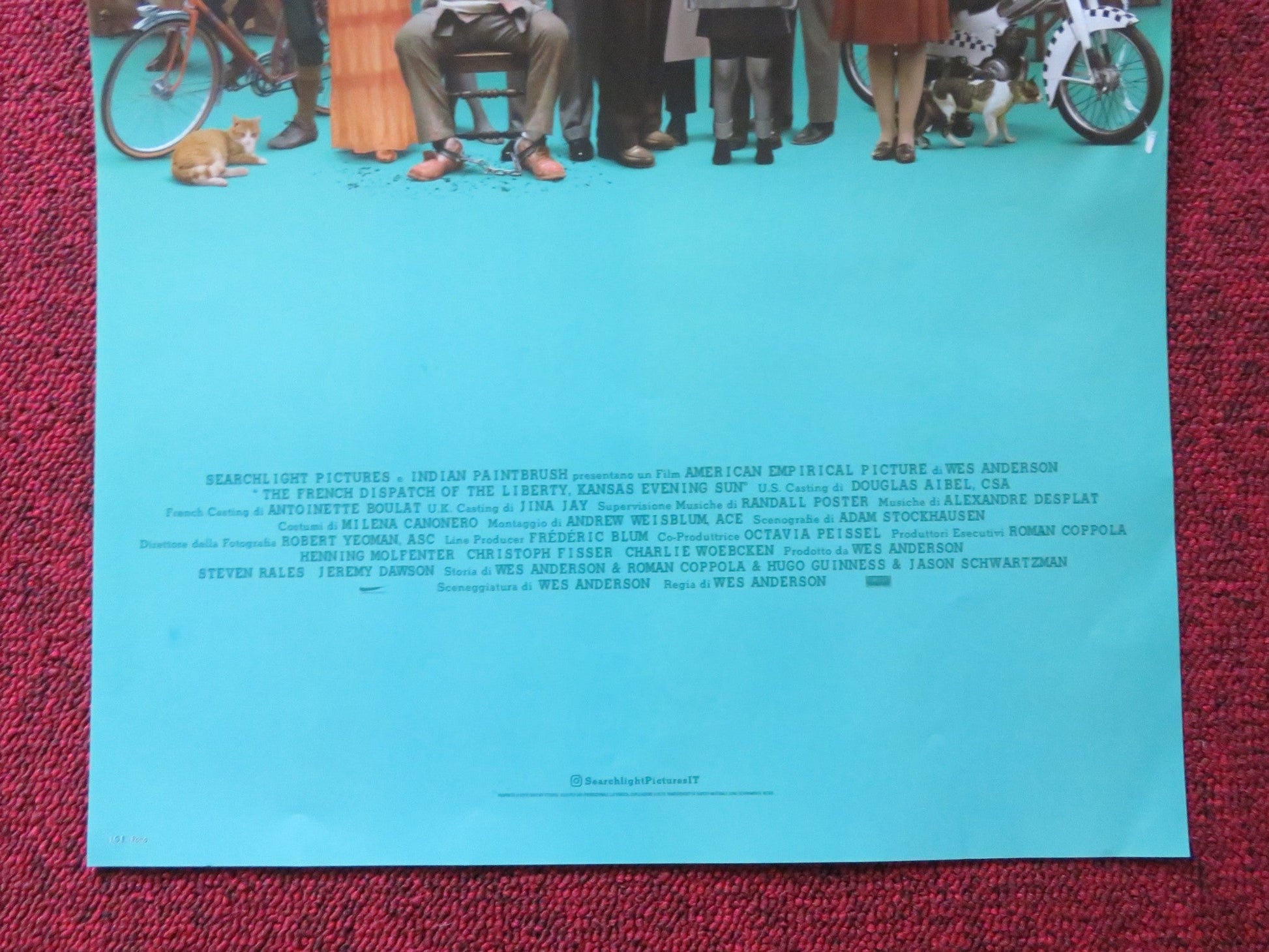 THE FRENCH DISPATCH ITALIAN LOCANDINA POSTER WES ANDERSON BENICIO DEL TORO 2021 Rendezvous Cinema Movie posters