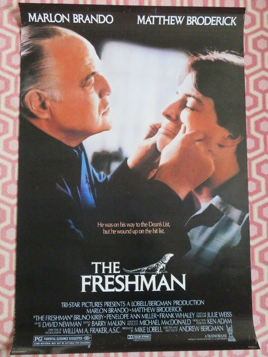 THE FRESHMAN US ONE SHEET ROLLED POSTER MARLON BRANDO MATTHEW BRODERICK 1990 Movie posters