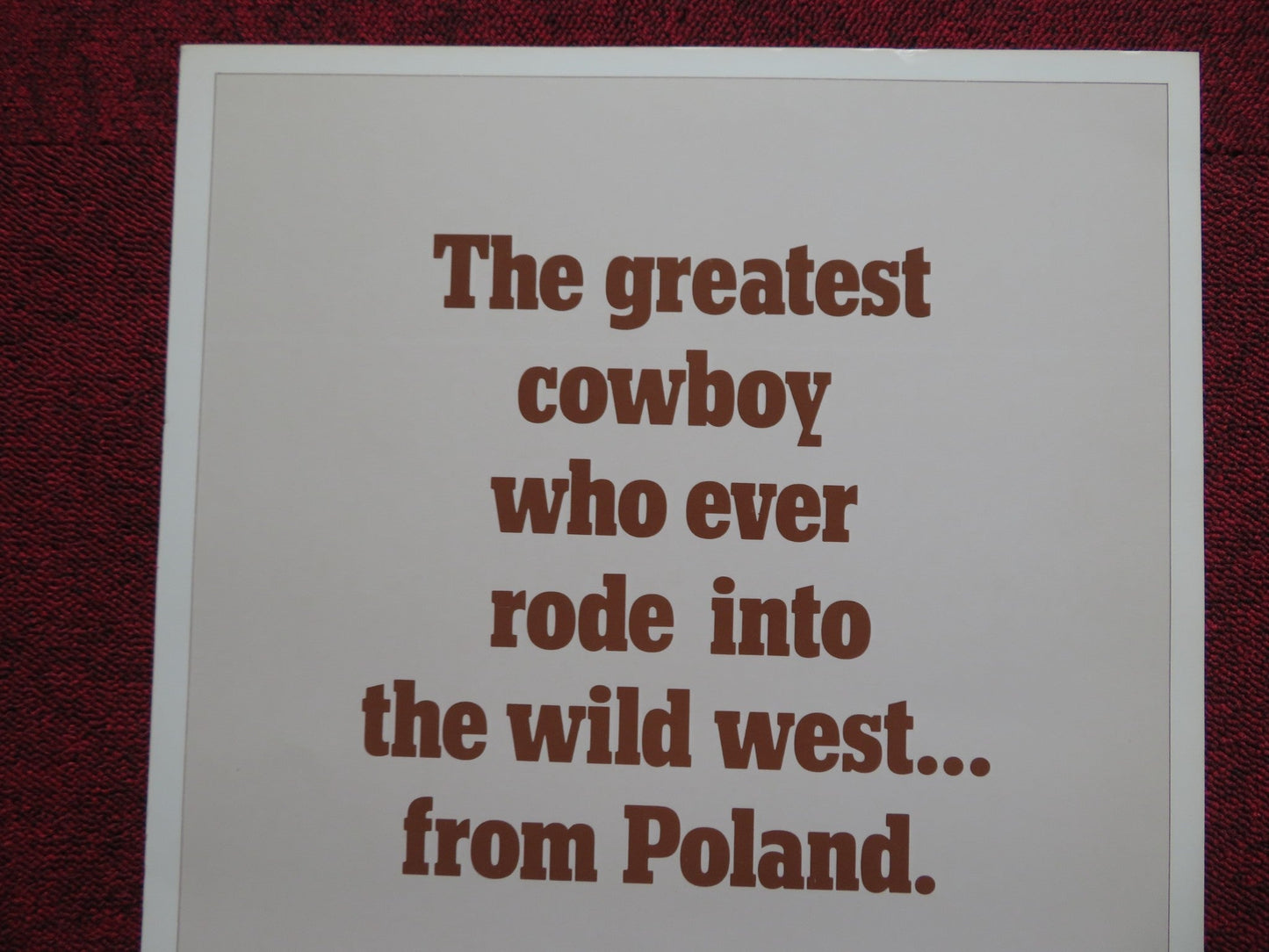 THE FRISCO KID US INSERT (14"x 36") POSTER GENE WILDER HARRISON FORD 1979 Rendezvous Cinema Movie posters
