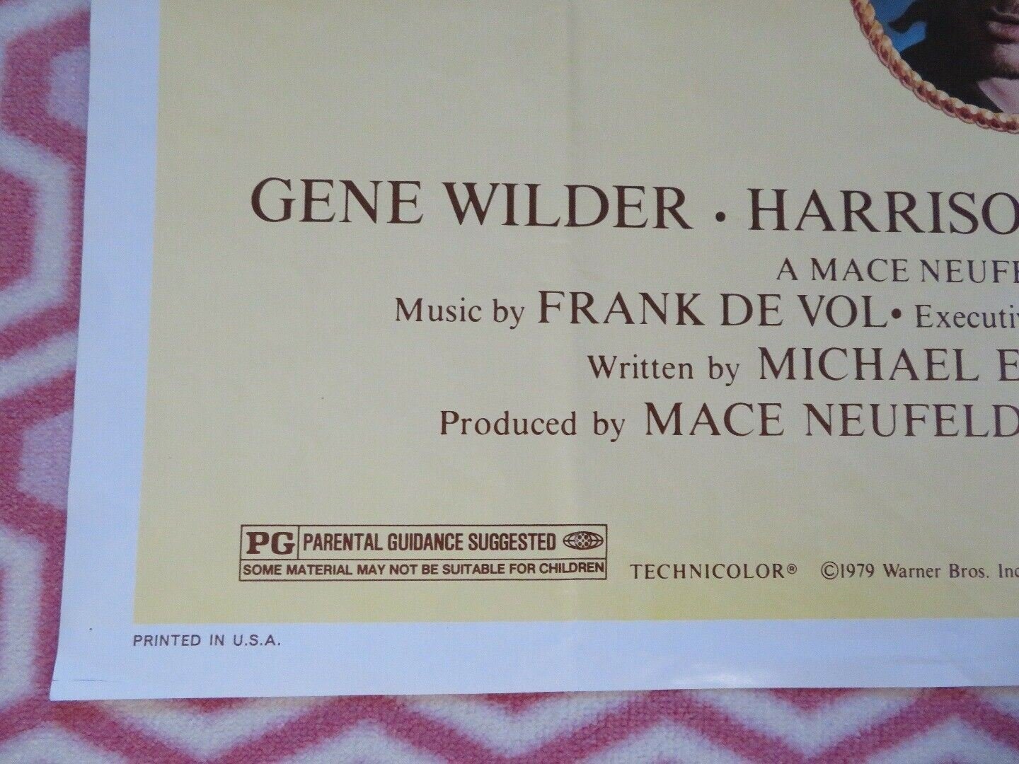 THE FRISCO KID US ONE SHEET POSTER GENE WILDER HARRISON FORD 1979 - Rendezvous Cinema
