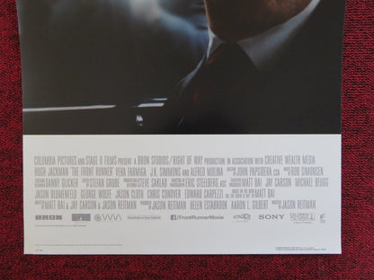 THE FRONT RUNNER ITALIAN LOCANDINA POSTER HUGH JACKMAN VERA FARMIGA 2018 Rendezvous Cinema Movie posters