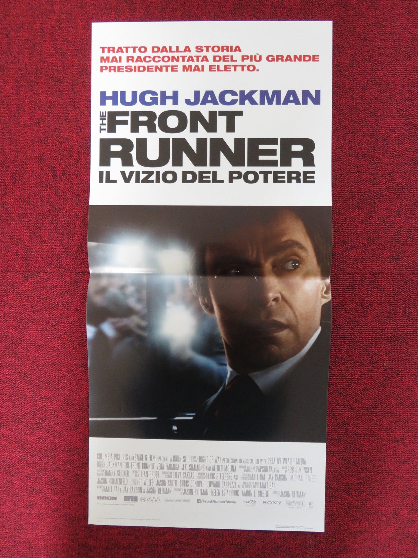 THE FRONT RUNNER ITALIAN LOCANDINA POSTER HUGH JACKMAN VERA FARMIGA 2018 Rendezvous Cinema Movie posters