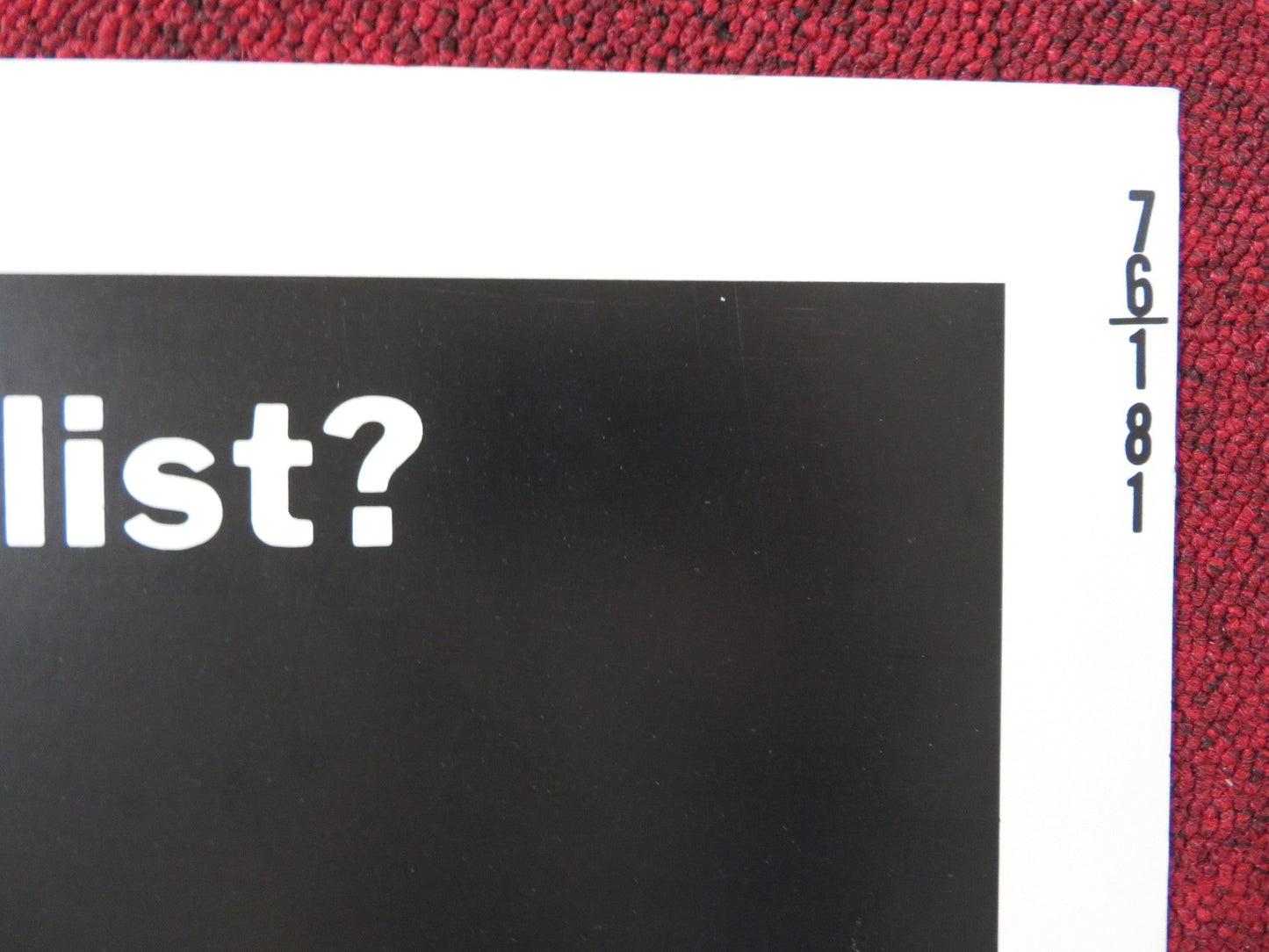 THE FRONT US HALF SHEET (22"x 28") POSTER WOODY ALLEN ZERO MOSTEL 1976 Rendezvous Cinema Movie posters