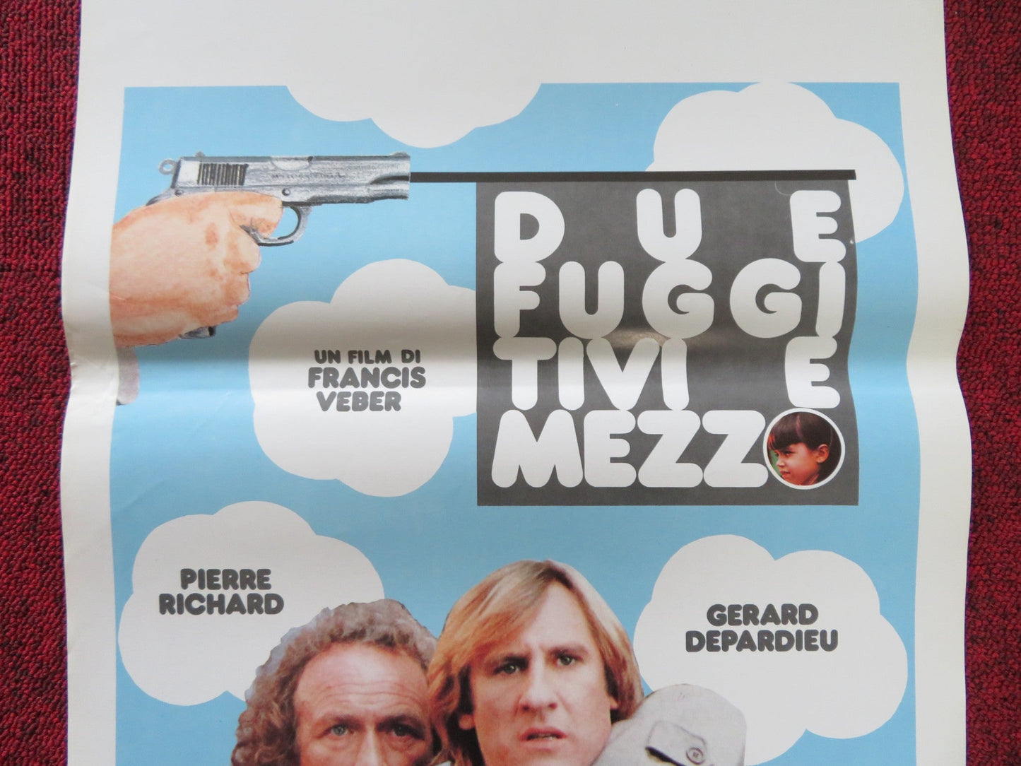 THE FUGITIVES ITALIAN LOCANDINA POSTER PIERRE RICHARD GERARD DEPARDIEU 1986 Rendezvous Cinema Movie posters